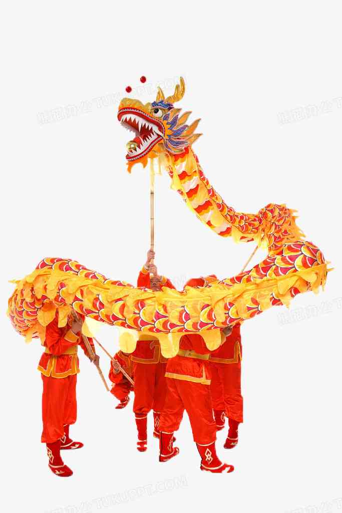 舞龙中国红ai文案
