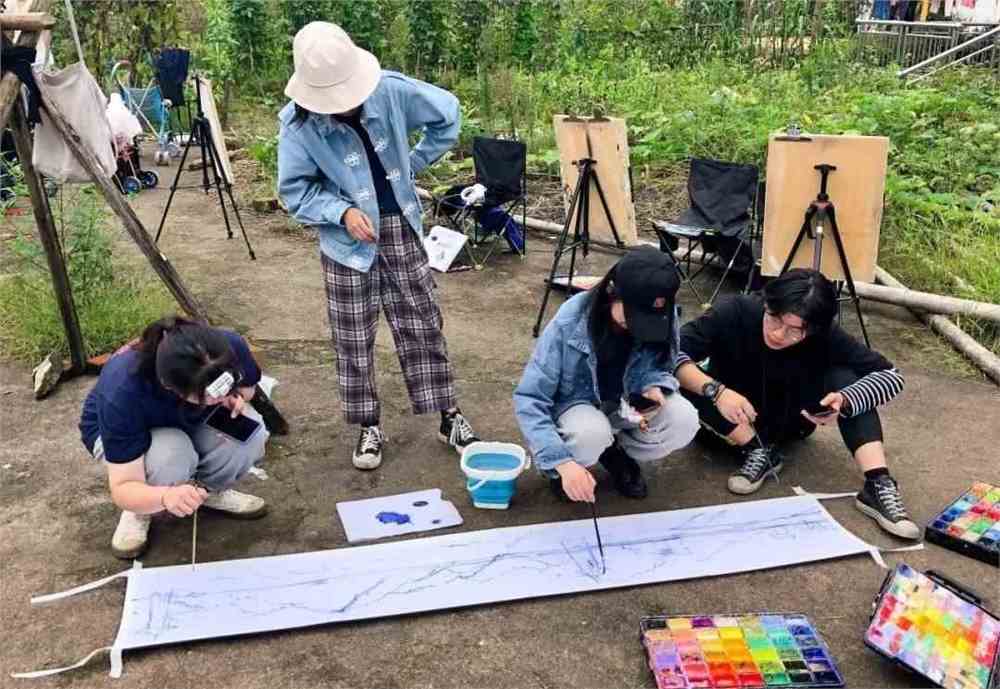 写生友情：我们以艺术感受自然，绘制一个文艺生活的美术灵感文案