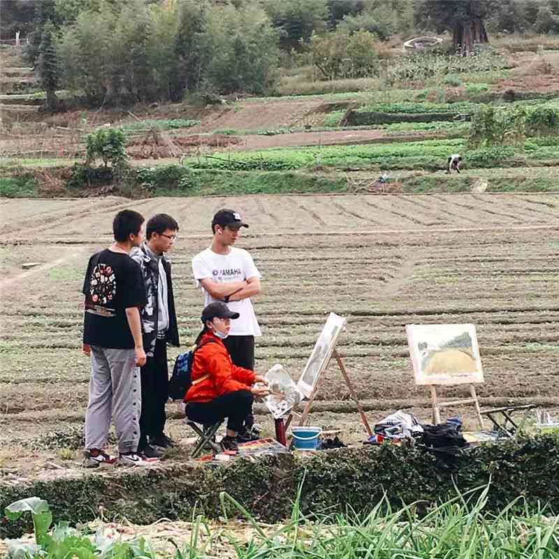 写生友情：我们以艺术感受自然，绘制一个文艺生活的美术灵感文案