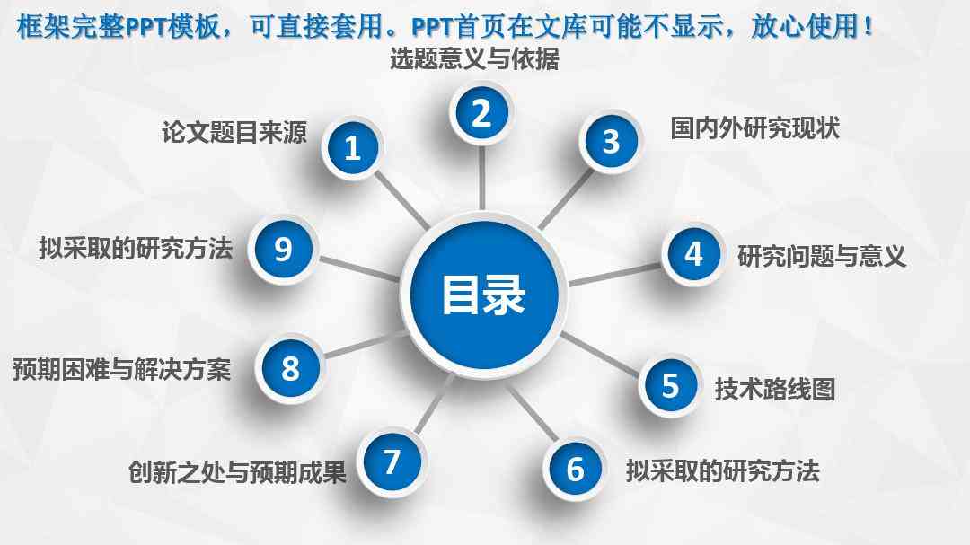 如何将开题报告高效做成PPT模板