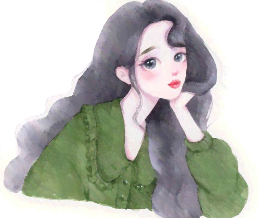 比耶的女孩ai绘画文案