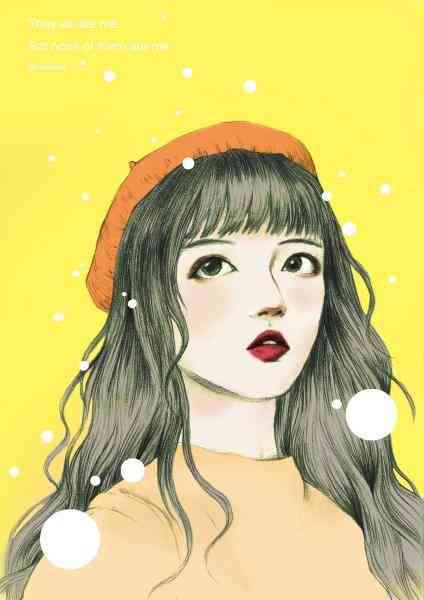 比耶的女孩ai绘画文案