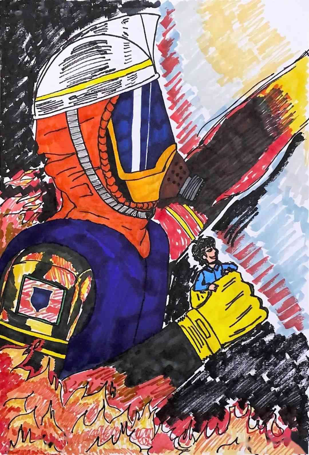 消防绘画传画：创意海报与主题绘画指南