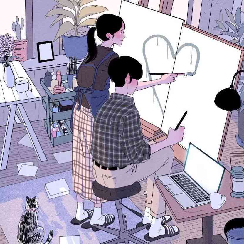 甜蜜时光：情侣专属绘画创作文案指南