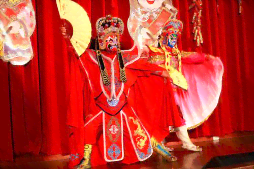 独特变脸艺术，倾城婚纱瞬间