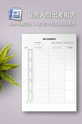 '商务出差报告撰写指南：打造完美出差报告范文'