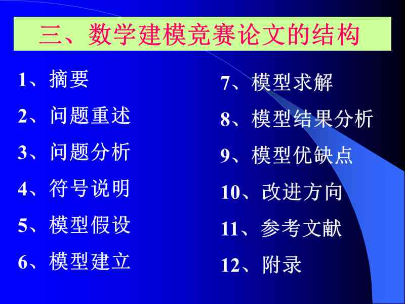 数学建模论文写作步骤：完整指南与实用方法