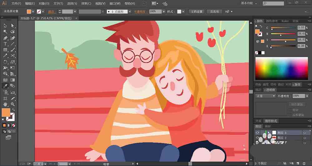 子情深：AI绘画中的馨瞬间与创意文案集结
