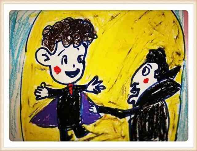 亲和儿子的画画：一场画法对决与作品展示PK