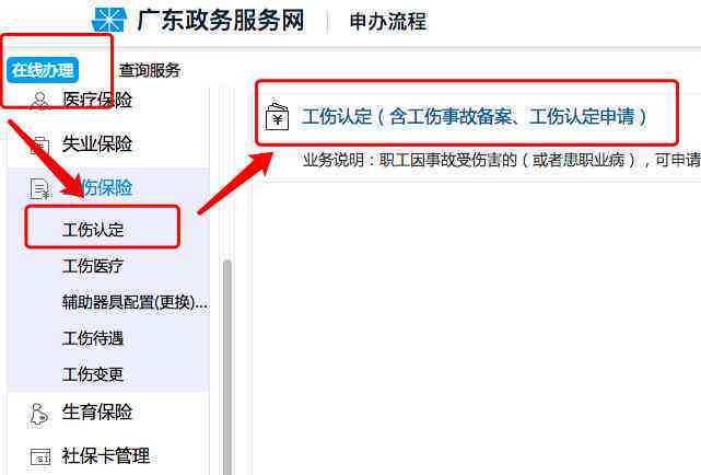 五分认定工伤办理流程