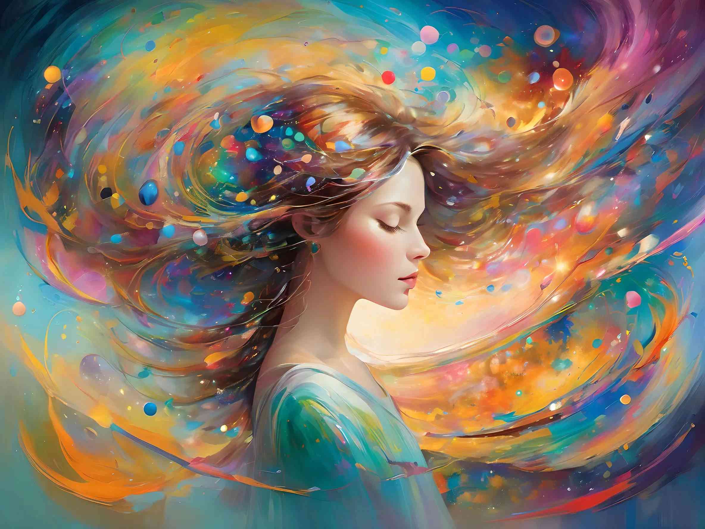 AI绘画魔法：打造独特特效文案，诠释女儿的艺术魅力