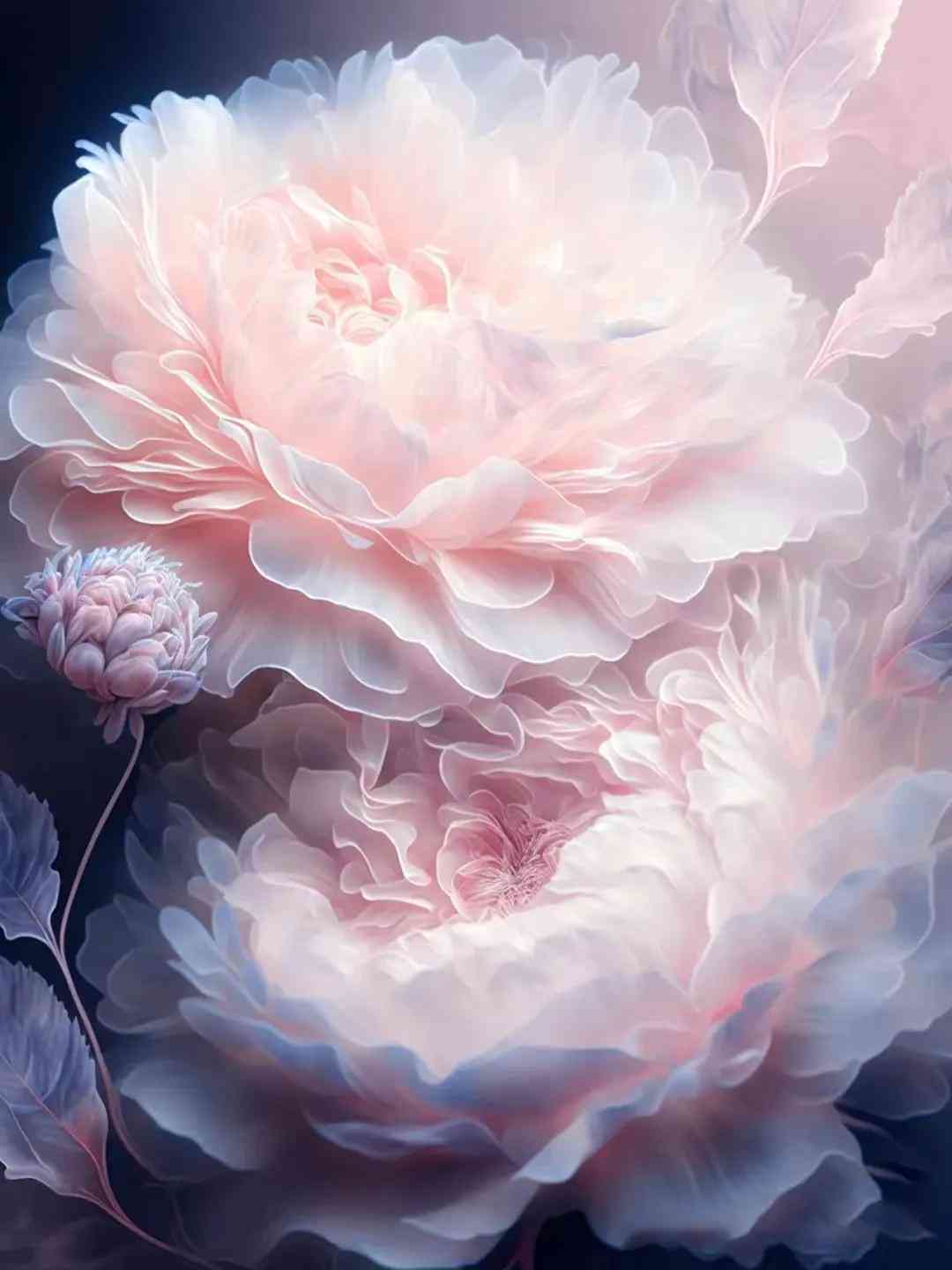 AI绘画牡丹热潮：创意文案引领艺术新风