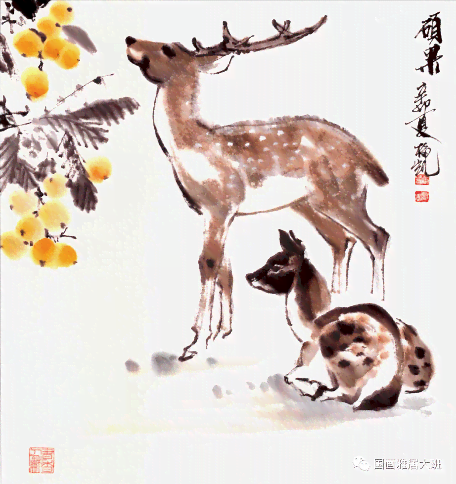 鹿画技法详解：从灵鹿绘制到国画创作全方位指南