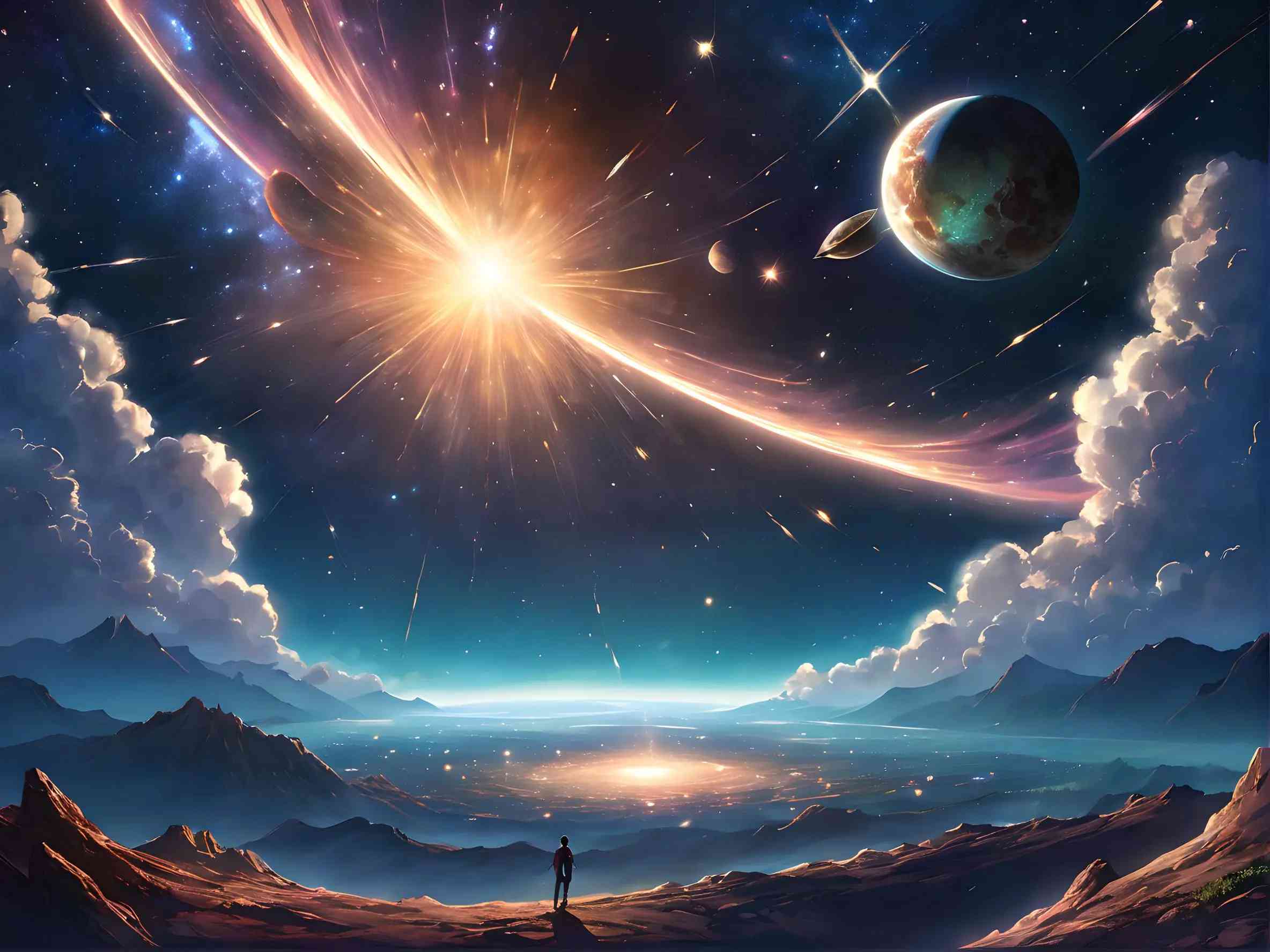 AI智能打造奇幻太空创作场景