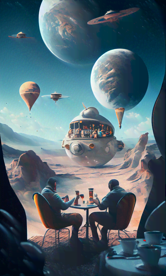 AI智能打造奇幻太空创作场景