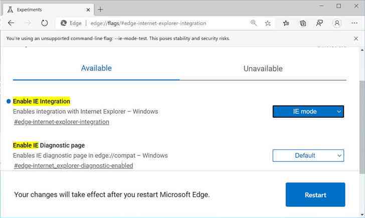Edge中使用IE模式加载及运行Flash内容的方法