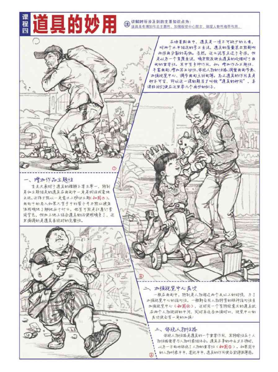 命题创作速写模板：写作教程与素材及创意速写实践