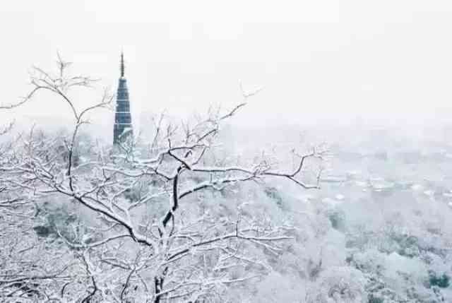 重复雪景诗意文案