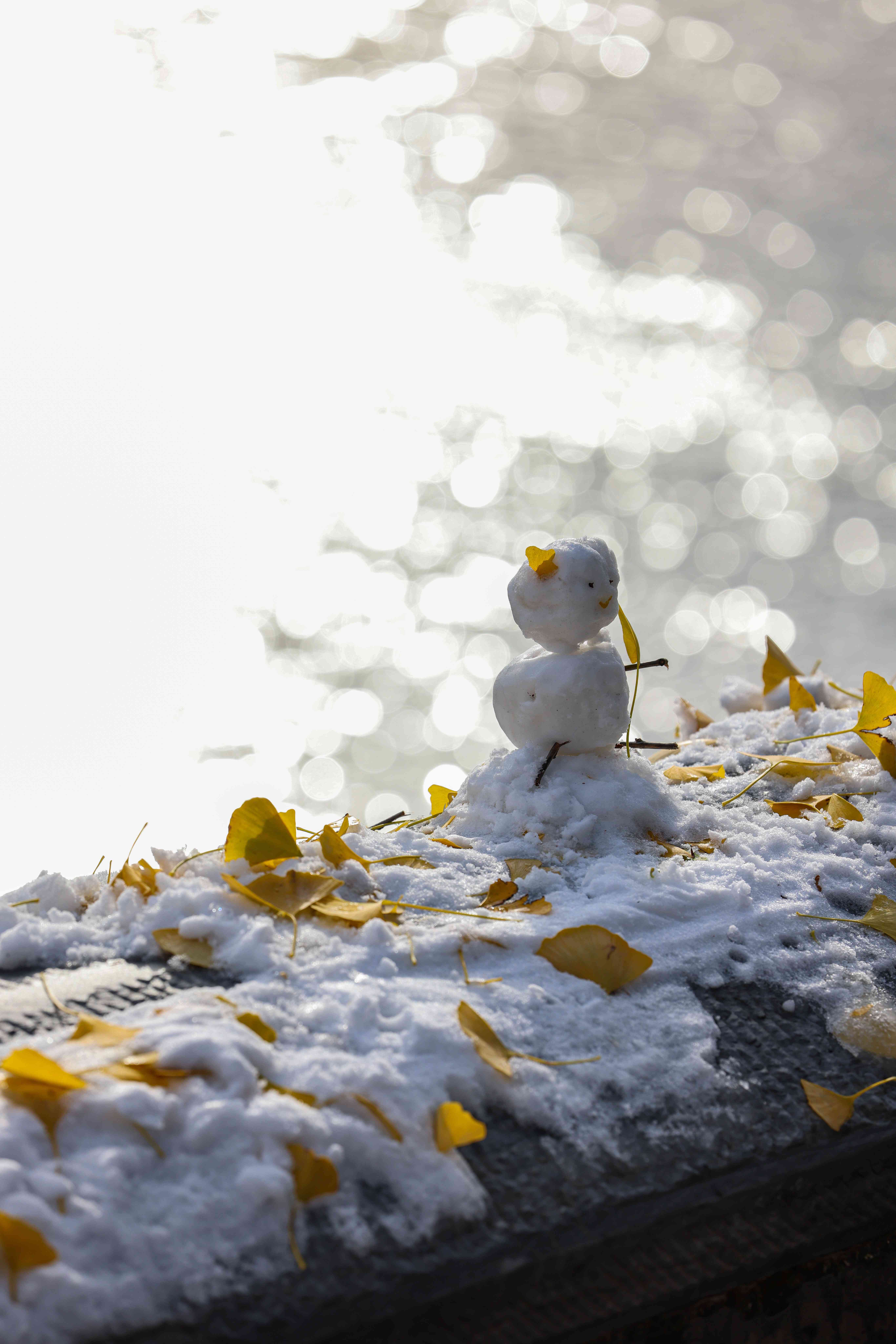 重复雪景诗意文案