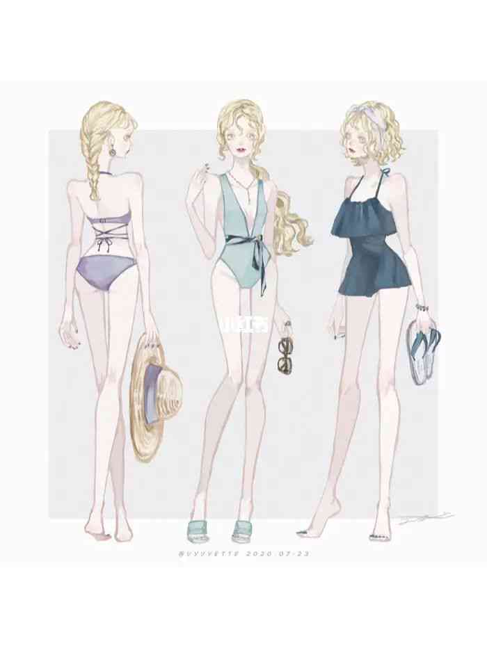绘画泳装素材：时插画师必备高清素材集锦与实用绘制技巧分享