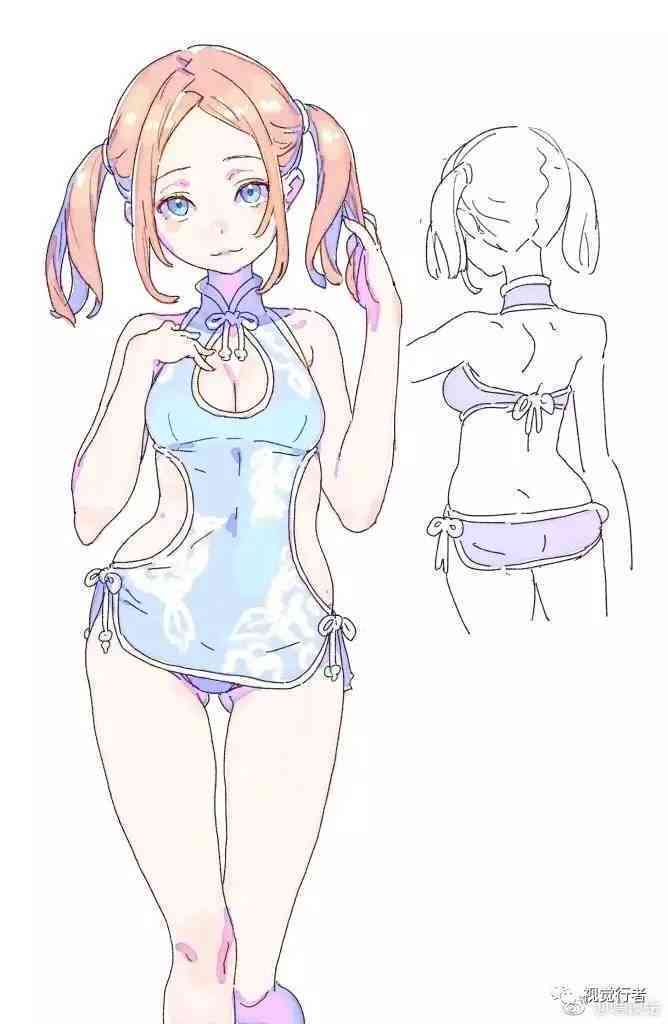 绘画泳装素材：时插画师必备高清素材集锦与实用绘制技巧分享
