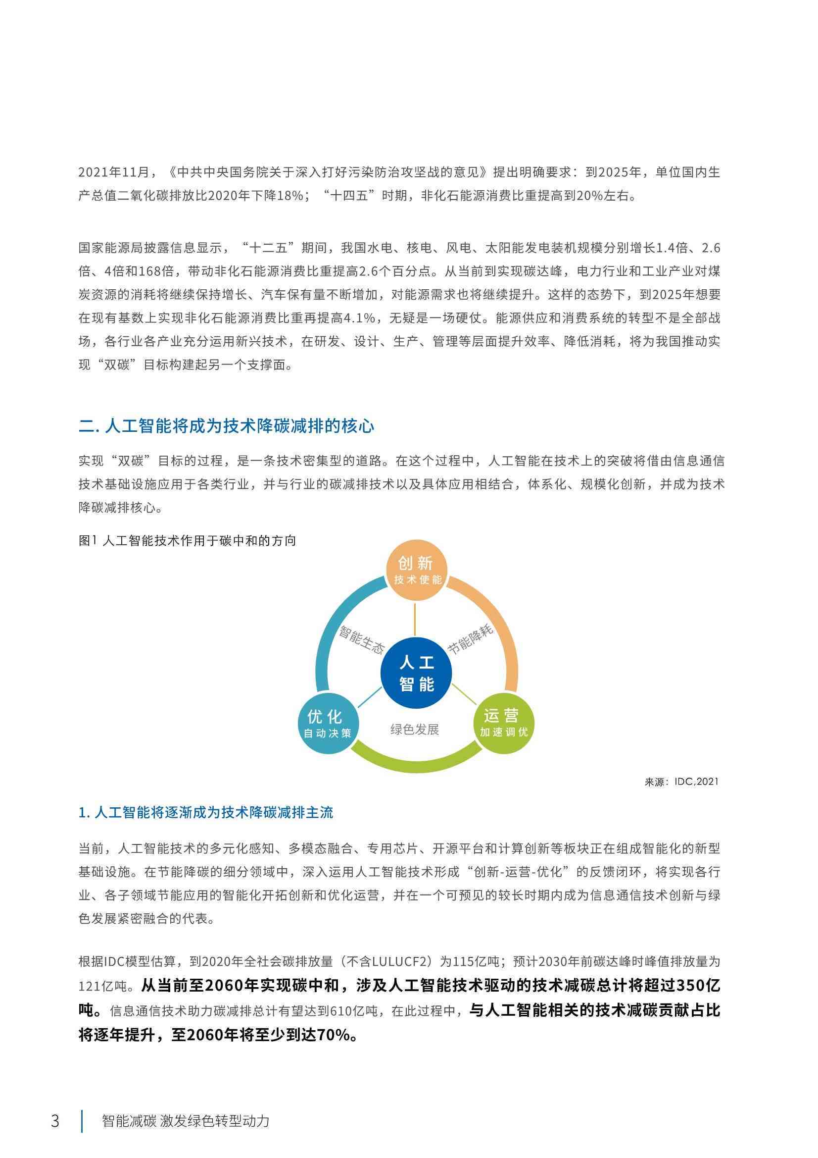 国内首份AI助力实现双碳目标全面报告正式发布：解析技术路径与未来展望