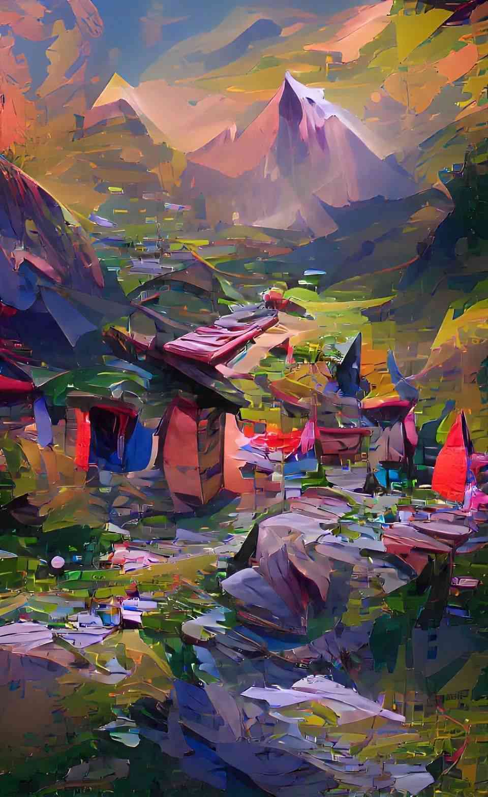 AI绘梦：智慧风景创作艺术