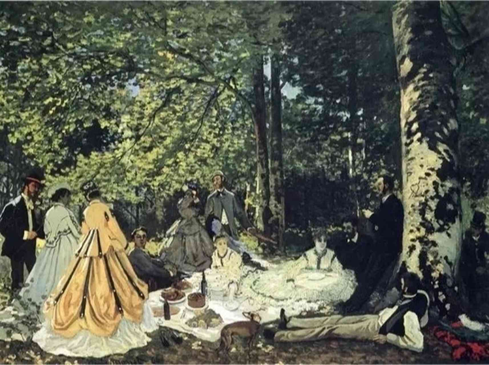 《草地上的午餐》画作深度解读与艺术价值探析