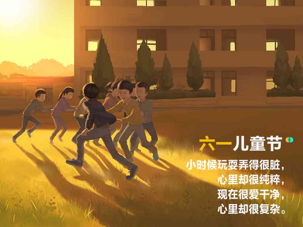 小朋友ai文案短句干净