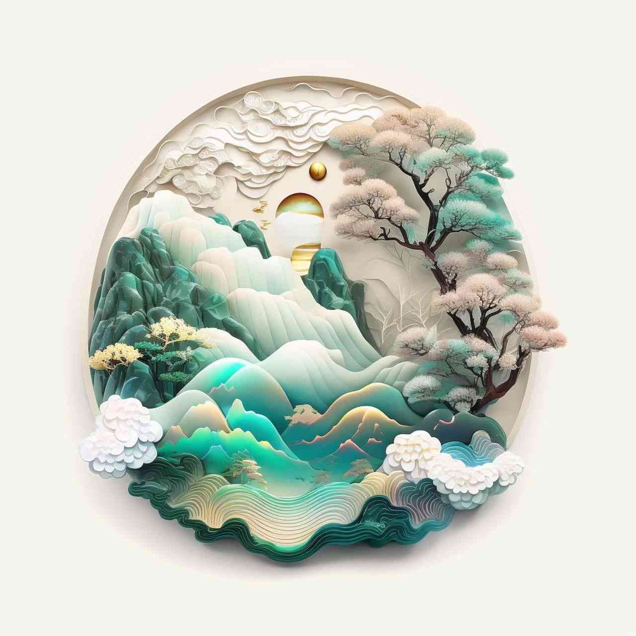 AI创作山水关键词：如何选取、制作与撰写要点