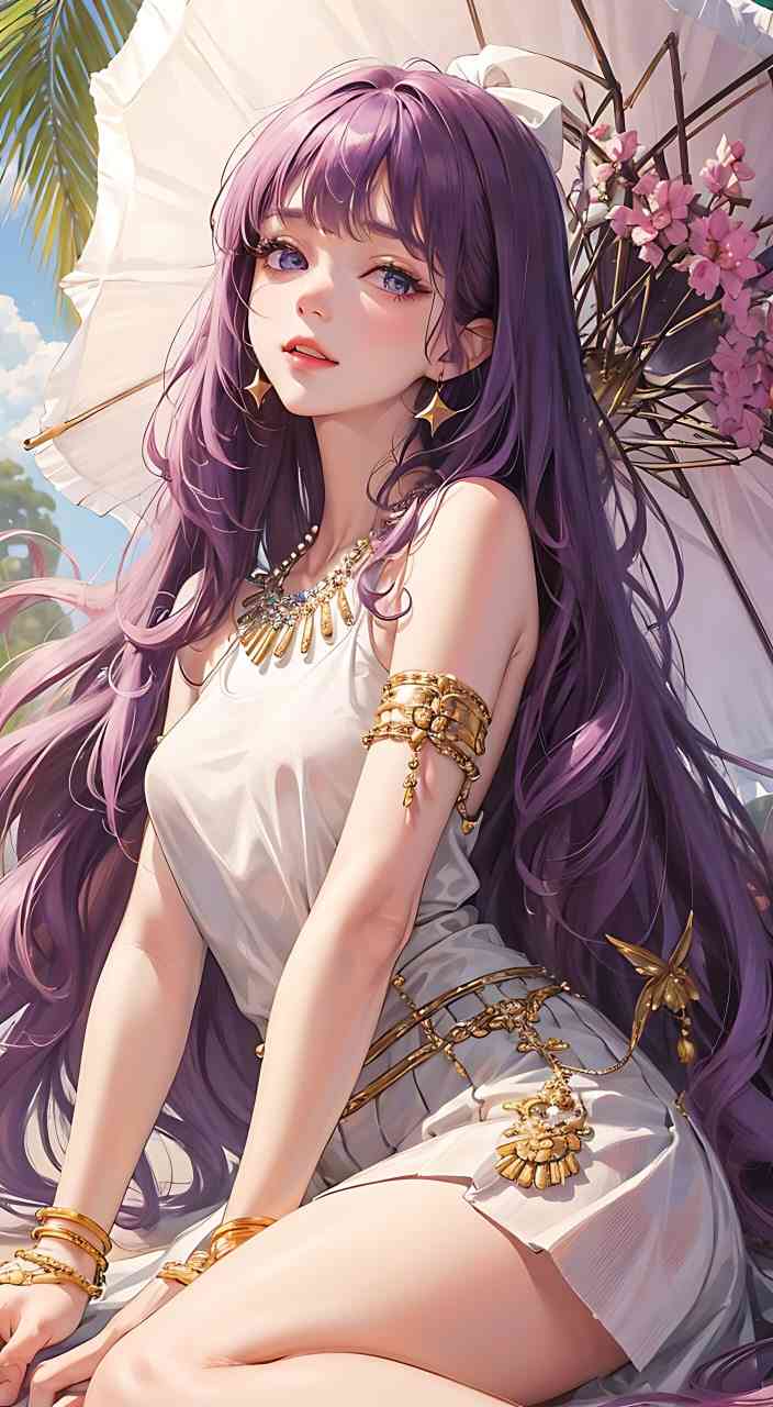 二次元美女ai壁纸文案