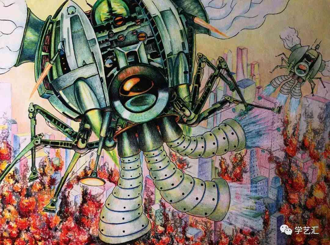 未来AI科幻画创作说明：如何撰写未来生产生活与科幻世界的创意描绘
