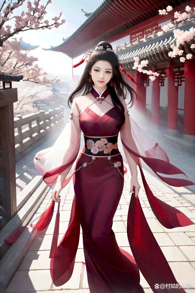 AI绘画：古典美人与现代文案创意结合，一键生成古风美人图像与文案