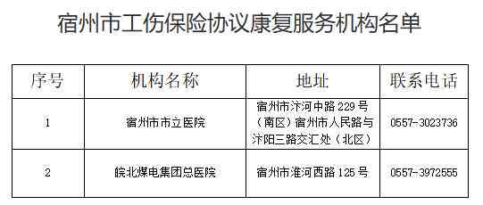 安徽省宿州市县认定工伤