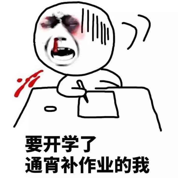 大学生写作业真实照片：高清表情包集锦