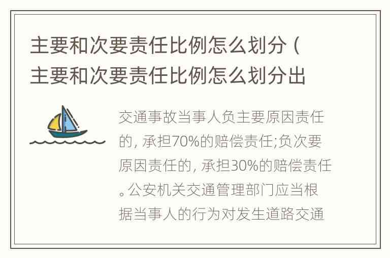 详解责任对等分配原则及双方责任比例划分指南