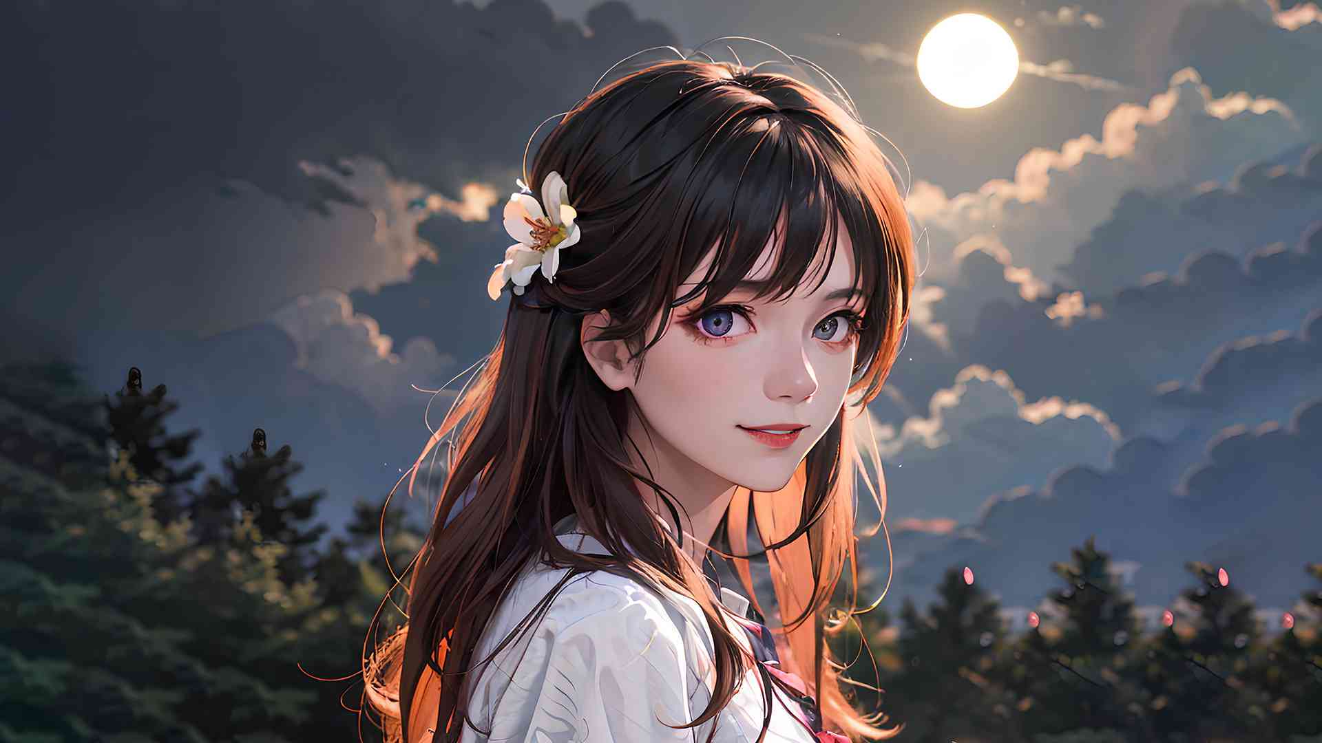 ai月下少女特效文案怎么写的好看又吸引人