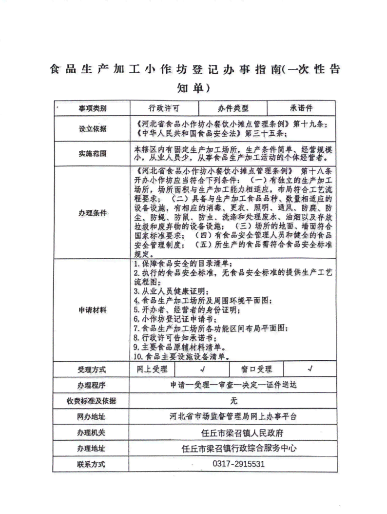 办理小型加工厂开设所需手续指南