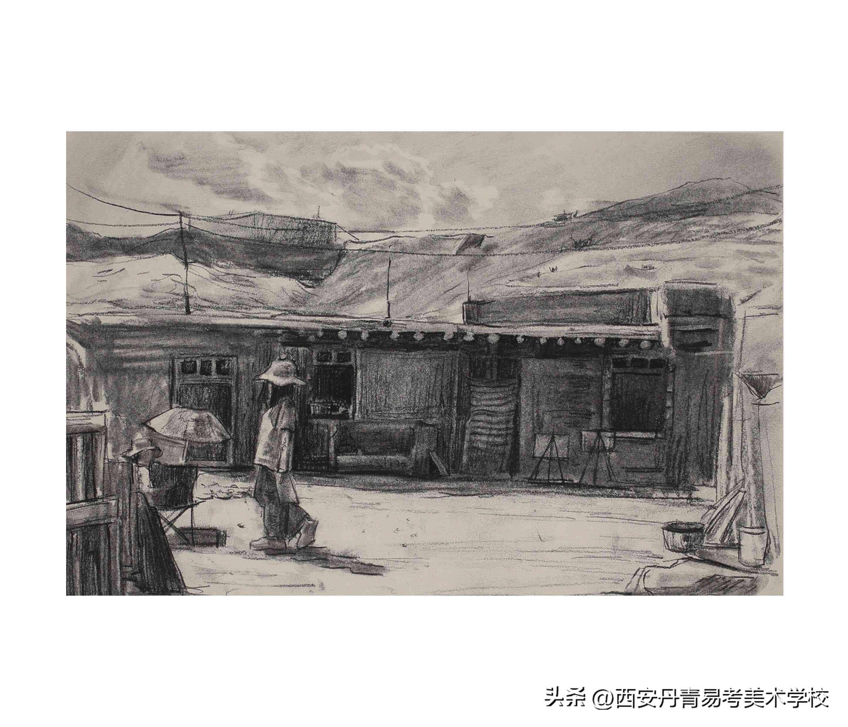 ai绘画草原大漠文案简短一点：创意速写标题