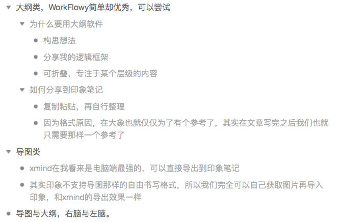 ai印象笔记大纲写作
