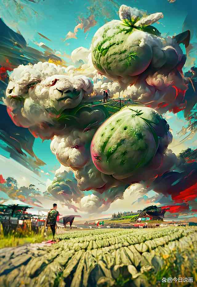 AI绘画作品：商用可、艺术性探讨与作品描述