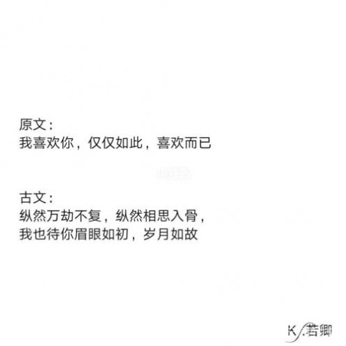 句句不提爱句句都是爱的文案：短句、古文、长句集锦