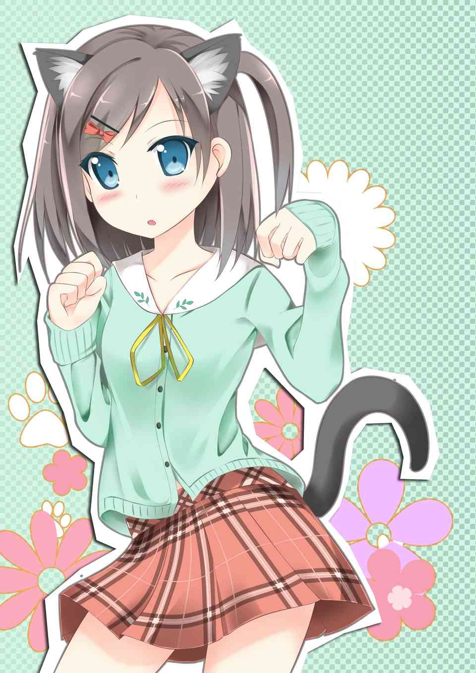 二次元猫咪插画：头像素材与画法     