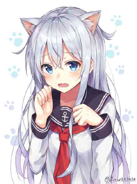 二次元ai绘画猫咪文案