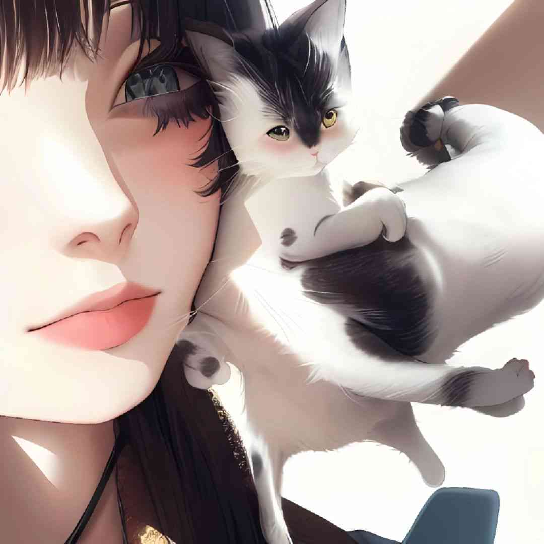 二次元ai绘画猫咪文案