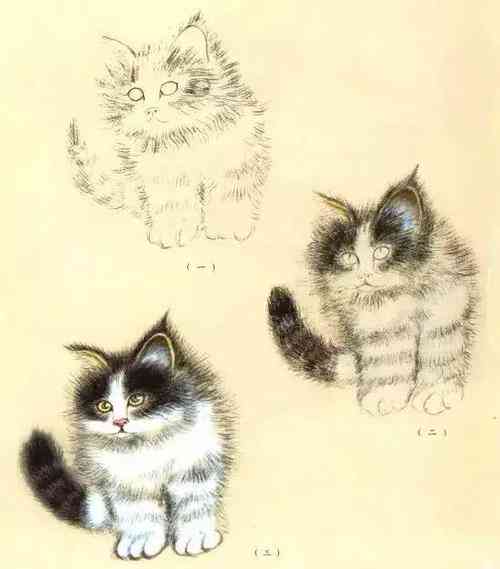 国宝猫绘画艺术展示与教程分享：从入门到精通，一次性掌握猫绘画技巧