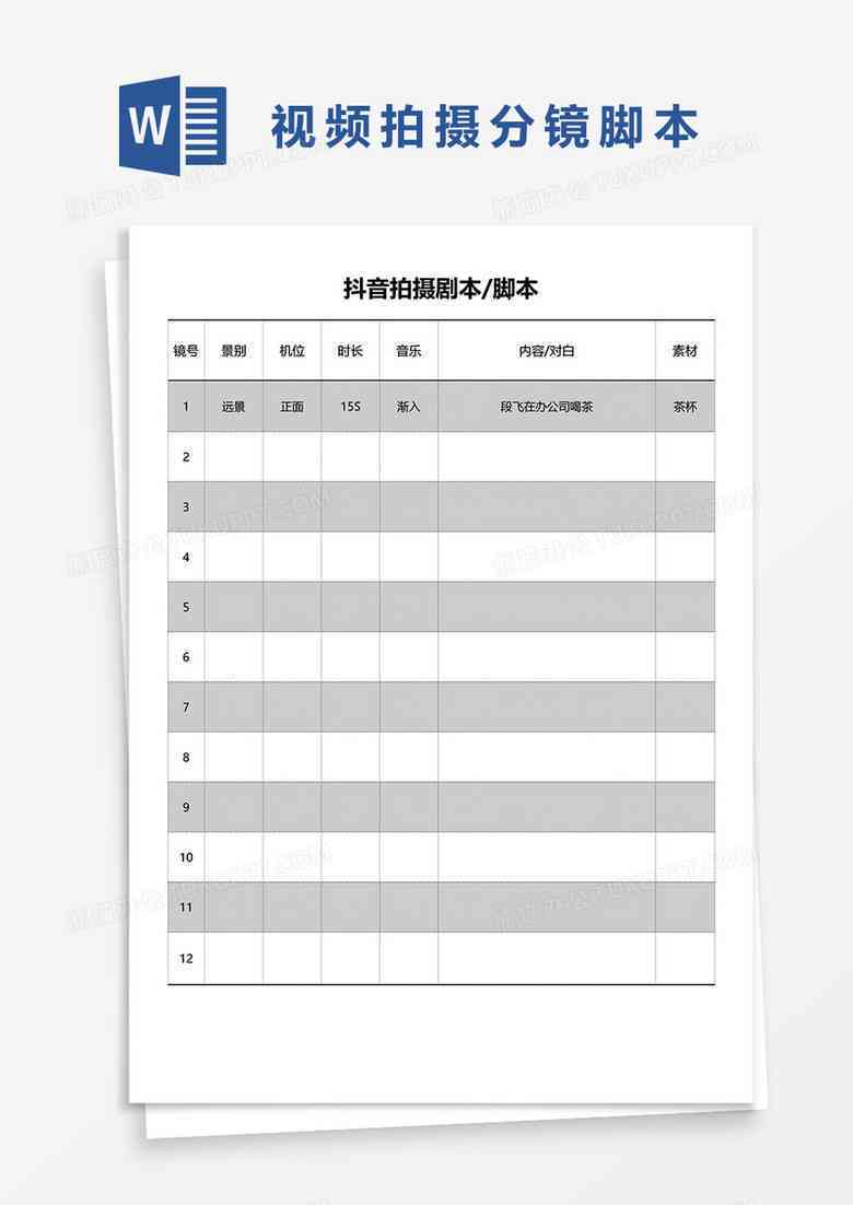 '专业摄影脚本格式与模板：全面指南与实用案例'