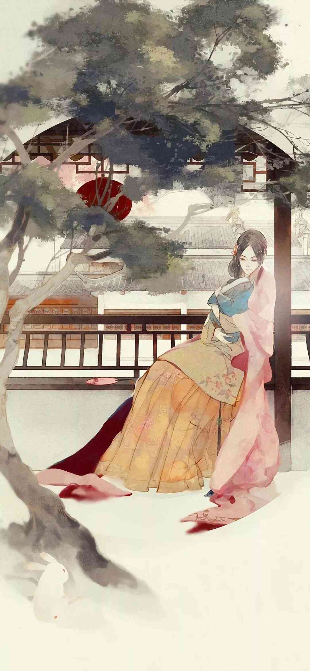 古典韵味樱花飘舞 高清唯美壁纸 精选古风美学
