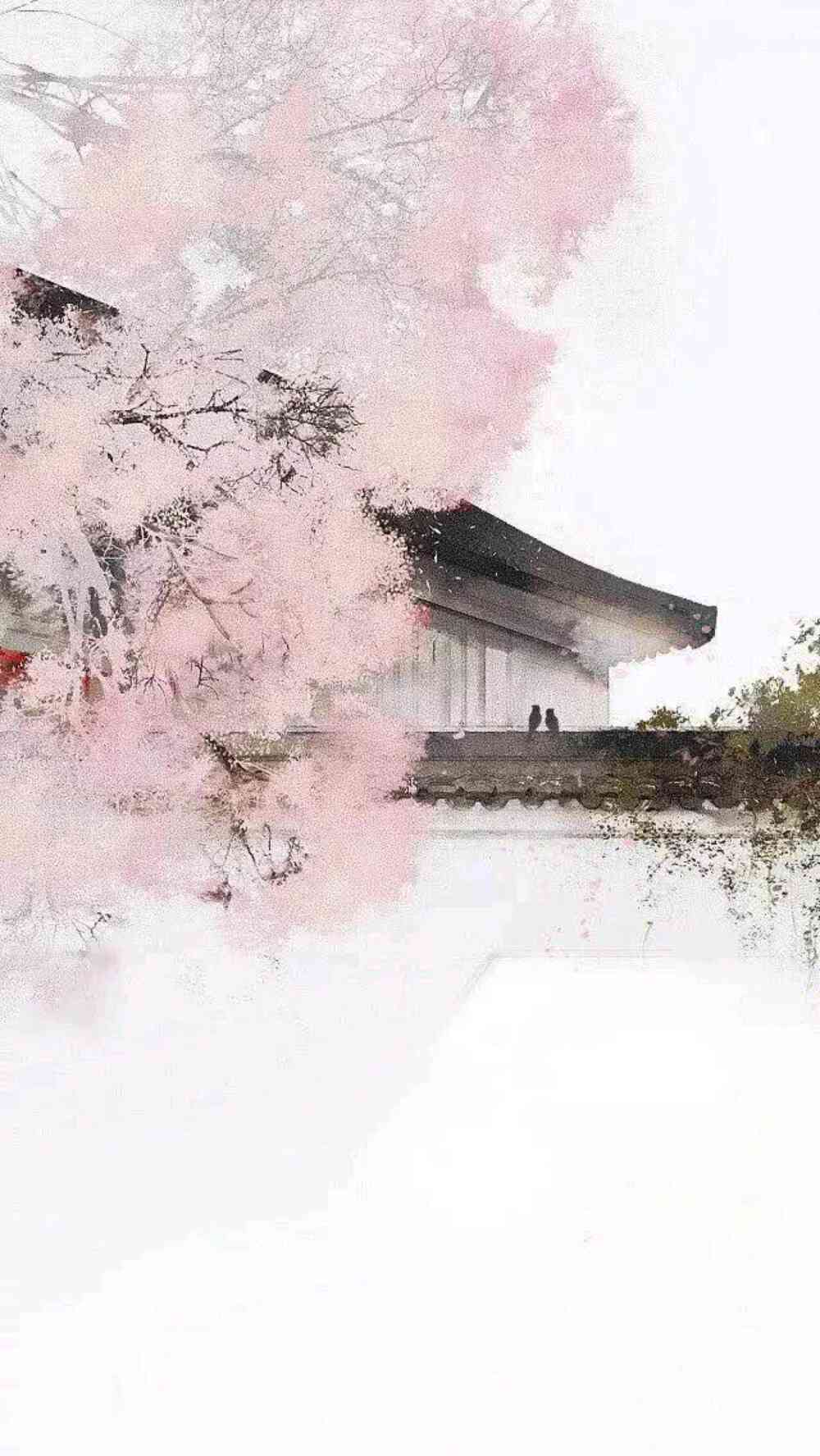 古典韵味樱花飘舞 高清唯美壁纸 精选古风美学