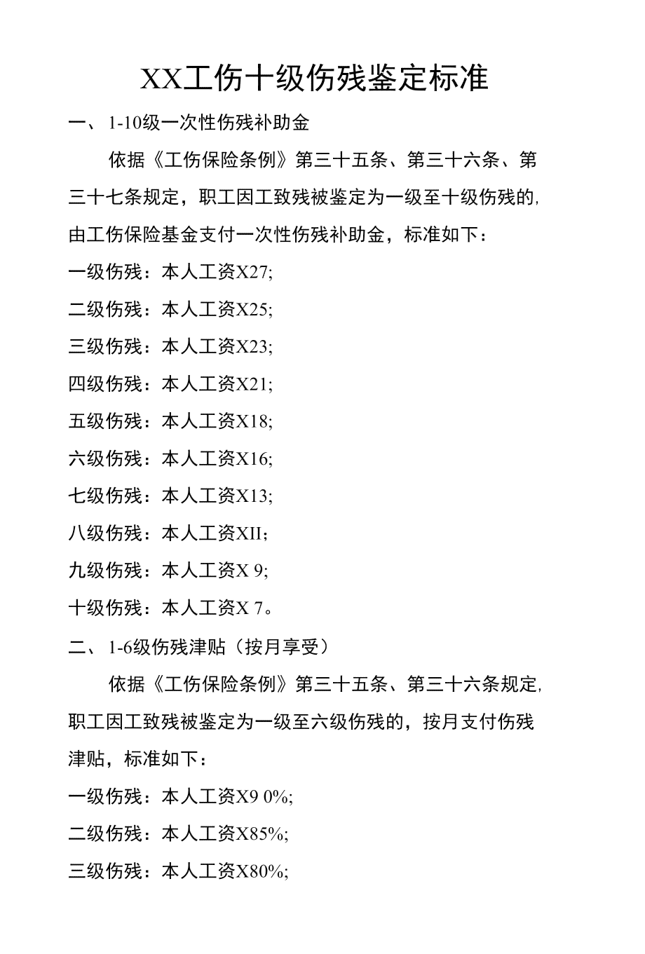 工伤十级伤残鉴定标准与流程详解